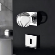 SFERA Home Door Knob - clear/mat black 