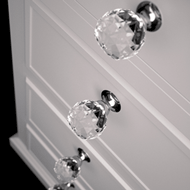 GEO clear crystal cabinet knob - clear/