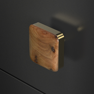 WOOD cabinet knob - thuja rad