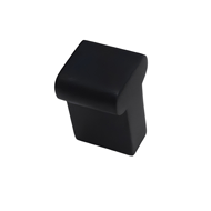 Cabinet Knob - 16mm - Black with White 
