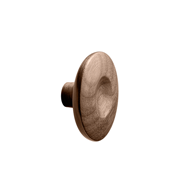 Dimple Wooden Cabinet Knob - 40mm - Cle