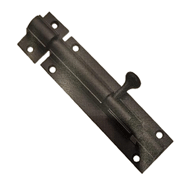 Tower bolts - 375mm - Antique Brass Fin