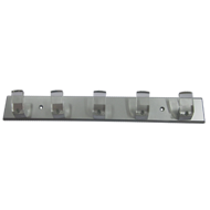 Hook Rail - Aluminium Transparent with 