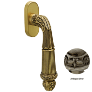 Window handle on rose Right and Left Ha