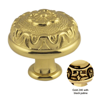 Cabinet knob diameter 5mm - Gold 24K wi