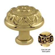 Cabinet knob diameter 33mm - Gold 24K w