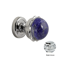 Door knob on rose with Lapislazuli Ston