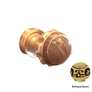 Door knob on rose with Tiger Eye Stone 