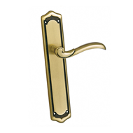 Door lever handles set on pla