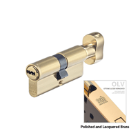 Cylinder Lock - 70mm - LxK - Polished a