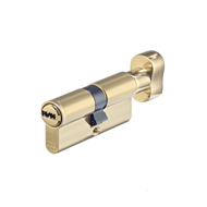Cylinder Lock - 80mm - LxK - Bright Hig