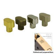 Cylinder Knob 27mm - Polished and Lacqu