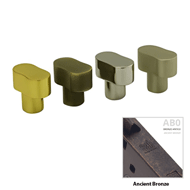 Cylinder Knob 27mm - Ancient Bronze - R