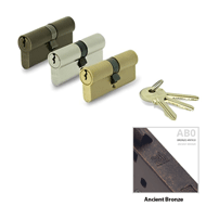 Cylinder Lock - LxL - 80mm - Ancient Br