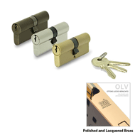 Cylinder Lock - LxL - 100mm - Polished 