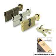 Cylinder Lock - LxK - 60mm - Polished a