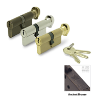Cylinder Lock - LxK - 60mm - Ancient Br