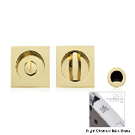 Flush Handle - 50mm - Bright Chrome/Pla