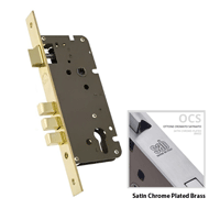 Mortise Lock Body - 85x60mm - Satin Nic