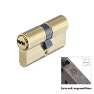Cylinder Lock - LxL - 60mm - Satin and 