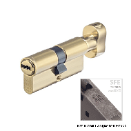 Cylinder Lock - LxK - 60mm - Satin and 