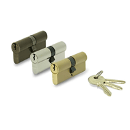 Cylinder Lock - LxL - 100mm - Satin & L