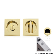 Flush Handle - Satin Chrome/Plated Bras