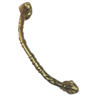 Elfo Door Pull Handle - Antique Brass F