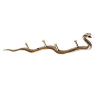 Snake Hook Rail - Antique  Brass Trumbl