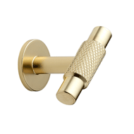 Diamond Knurling T Cabinet Knob - Matt 