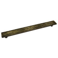 Linea Glass Door handle - Brass Antique