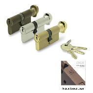 Cylinder Lock - LxK - 70mm - Antique Br