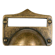 Cabinet Pull - 83mm -  Antique Brass Fi