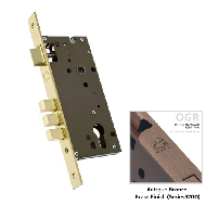 Mortise Lock Body - 85x60mm - Antique B