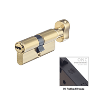 Cylinder Lock - 70mm - LxK - Oil Rubbed