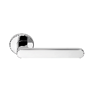 Lola Zincral Door Handle on Rose - Poli