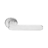 Lola Zincral Door Handle on Rose - Sati