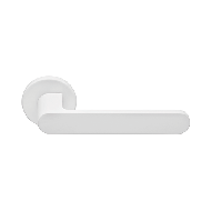 Lola Zincral Door Handle on Rose - Matt