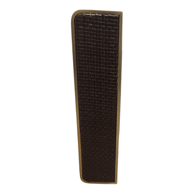 Deep H Door Pull Handle with dark Brown