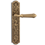 Doha Lever Handle On Plate in Bronze Fi