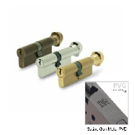 Cylinder Lock - LxK - 70mm - Satin Gun 