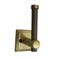 Brass Hook Rail - 1 Peg - Antique Brass
