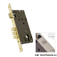 Mortise Lock Body - 85x45mm - Satin Nic