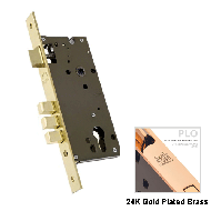 Mortise Lock Body - 85x50mm - 24K Gold 