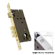 Mortise Lock Body - 85x60mm - Bright Ch