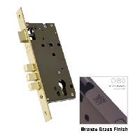 Mortise Lock Body - 85x60mm - Bronze Br