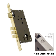 Mortise Lock Body - 85x60mm - Satin Sta