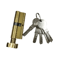 Cylinder Lock - 80mm - LxK - Satin  And