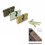 Cylinder Lock - LxL - 70mm - Antique Br