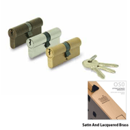 Cylinder Lock - LxL - 80mm - Satin And 